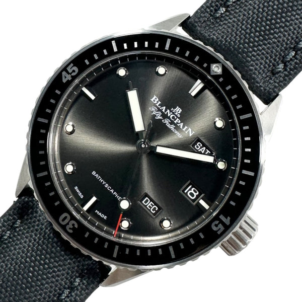 ブランパン BLANCPAIN フィフティ ファゾムス バチスカーフ アニュアルカレンダー 5071-1110-B52A SS/ストラップ 自動巻き メンズ 腕時計