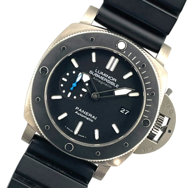 パネライ PANERAI ルミノール サブマーシブル 1950 アマグネティック 3デイズ チタニオ PAM01389 ブラック チタン×ラバーベルト 自動巻き メンズ 腕時計