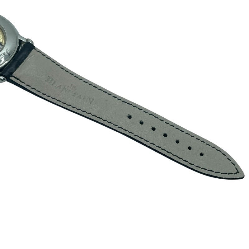 ブランパン BLANCPAIN ヴィルレ ウルトラスリム 6651-112755B ホワイト SS/革ベルト 自動巻き メンズ 腕時計