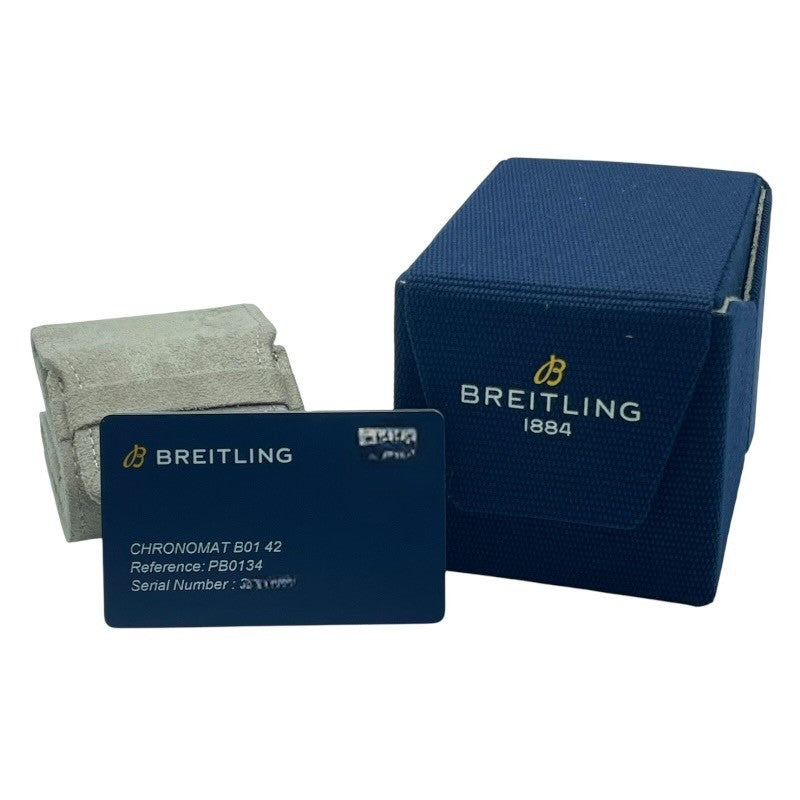 ブライトリング BREITLING クロノマット B01 42 PB0134101C1S1 アイスブルー SS 自動巻き メンズ 腕時計