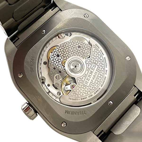 エルメス HERMES H08 SP1.741(W049427WW00) グレー チタン 自動巻き メンズ 腕時計