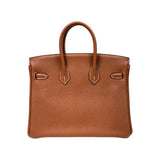 エルメス HERMES バーキン25 Y刻 ゴールド シルバー金具 トゴ レディース ハンドバッグ