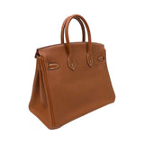 エルメス HERMES バーキン25 Y刻 ゴールド シルバー金具 トゴ レディース ハンドバッグ