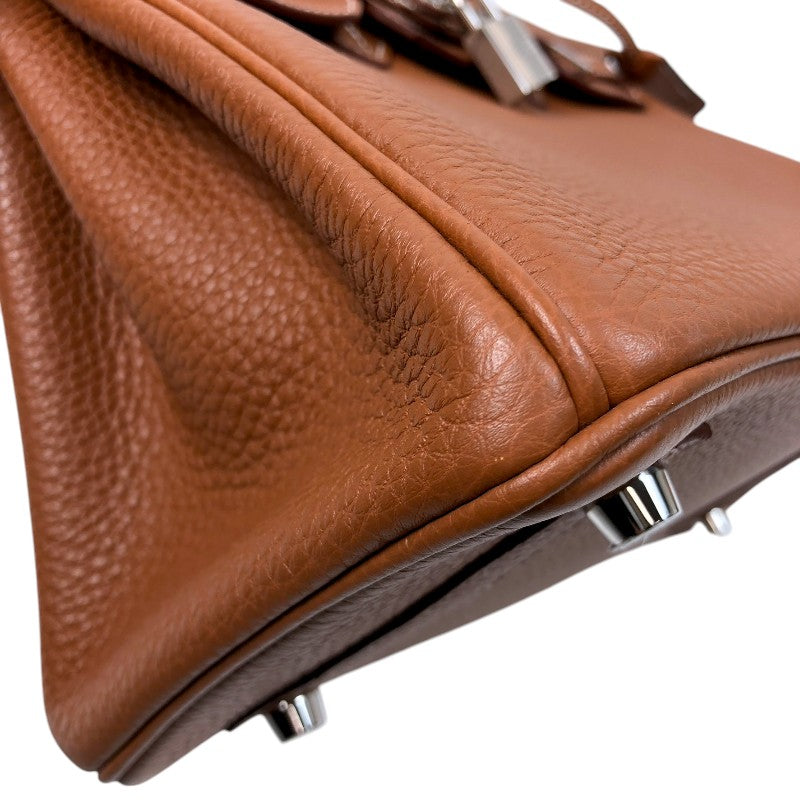 エルメス HERMES バーキン25 Y刻 ゴールド シルバー金具 トゴ レディース ハンドバッグ