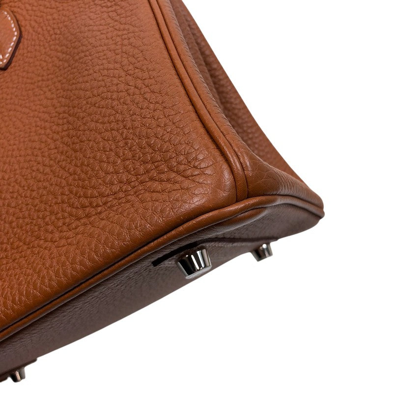 エルメス HERMES バーキン25 Y刻 ゴールド シルバー金具 トゴ レディース ハンドバッグ