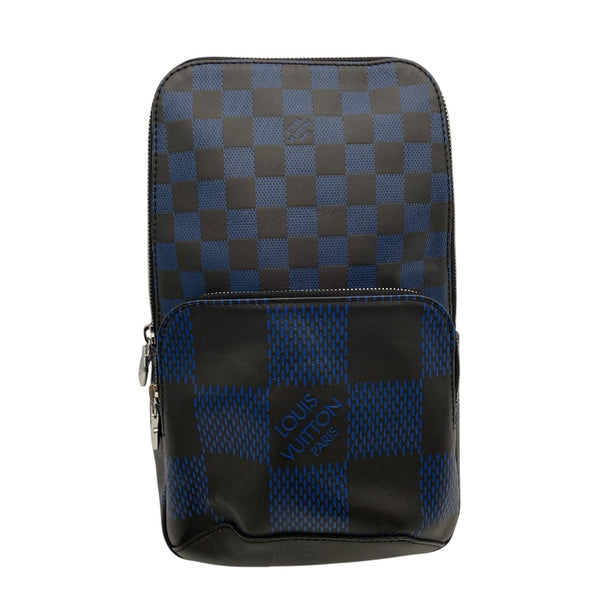 ルイ・ヴィトン LOUIS VUITTON アベニュー・スリングバッグ N50024 ブルー ダミエ・アンフィニ 3D メンズ ボディバッグ
