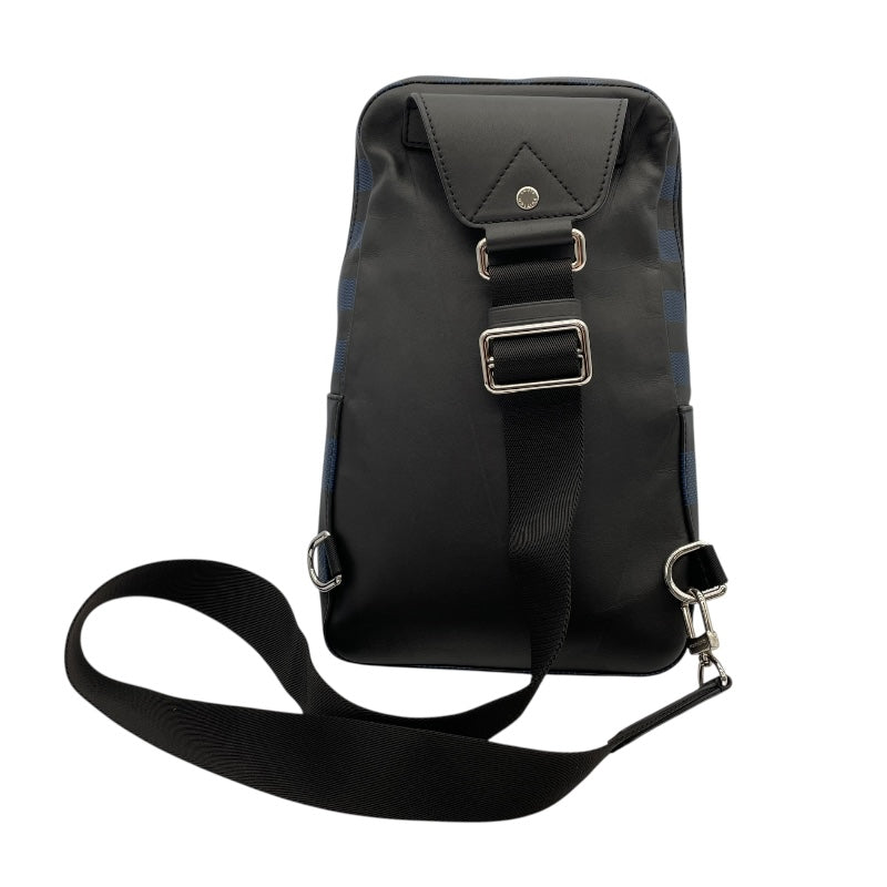 ルイ・ヴィトン LOUIS VUITTON アベニュー・スリングバッグ N50024 ブルー ダミエ・アンフィニ 3D メンズ ボディバッグ