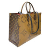 ルイ・ヴィトン LOUIS VUITTON オンザゴーGM M45320 ブラウン モノグラム・リバースキャンバス/レザー レディース 2wayトートバッグ