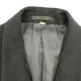 サンローラン SAINT LAURENT YVES SAINT LAURENT ダブルロングコート ブラック ウール メンズ その他アウター
