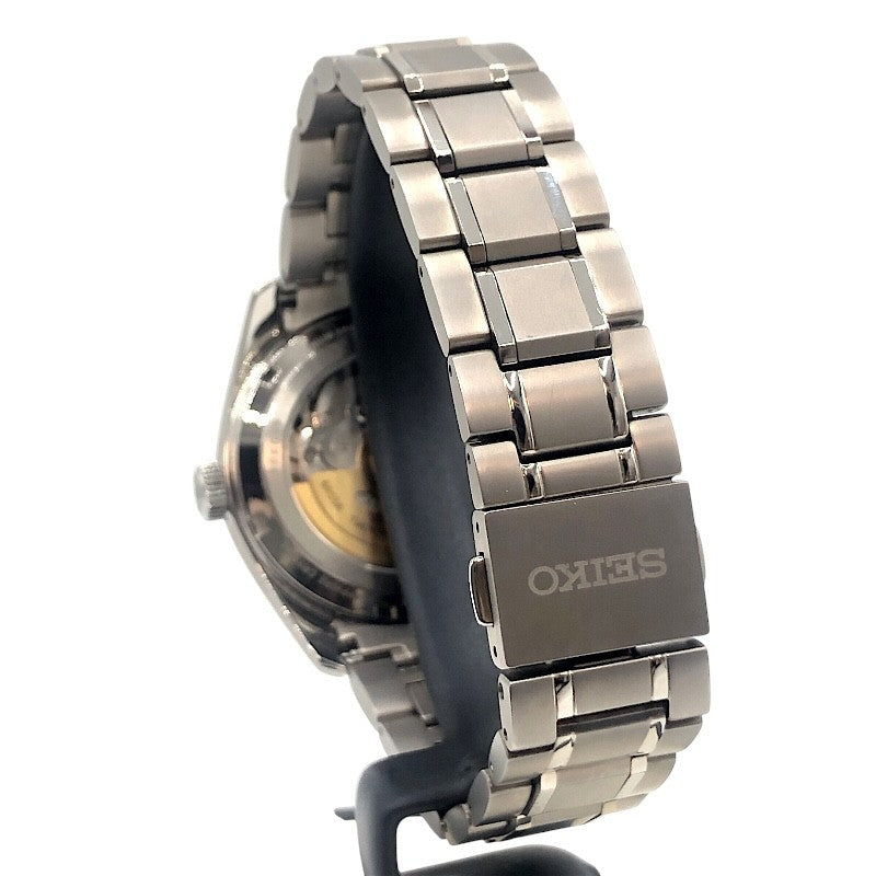 セイコー SEIKO プレサージュ SARX117 ブラック チタン 自動巻き メンズ 腕時計