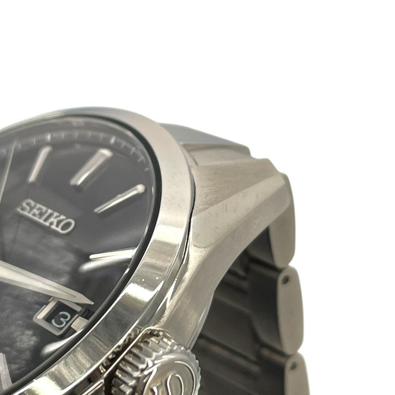 セイコー SEIKO プレサージュ SARX117 ブラック チタン 自動巻き メンズ 腕時計