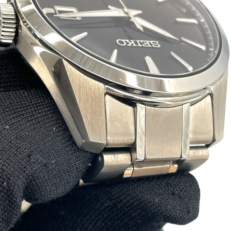 セイコー SEIKO プレサージュ SARX117 ブラック チタン 自動巻き メンズ 腕時計