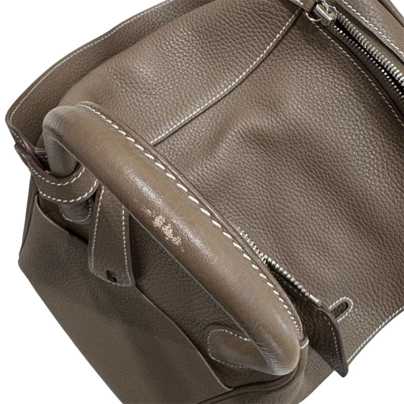 エルメス HERMES リンディ30 X刻 エトゥープ シルバー金具  トリヨンクレマンス レディース ショルダーバッグ