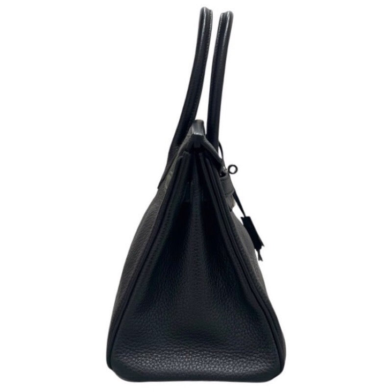 エルメス HERMES バーキン30 □R刻 ブラック　シルバー金具 トゴ レディース ハンドバッグ