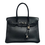 エルメス HERMES バーキン30 □R刻 ブラック　シルバー金具 トゴ レディース ハンドバッグ