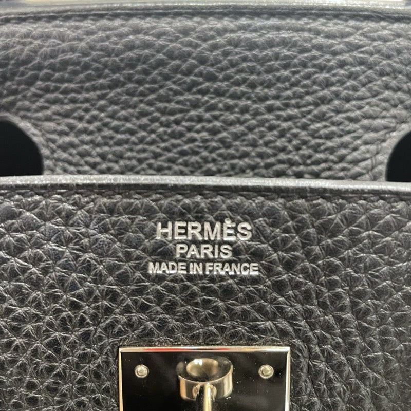 エルメス HERMES バーキン30 □R刻 ブラック　シルバー金具 トゴ レディース ハンドバッグ