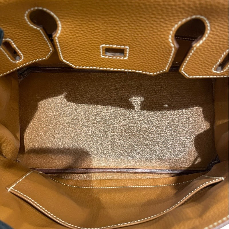 エルメス HERMES バーキン □I刻 ゴールド/シルバー金具 トゴ レディース ハンドバッグ