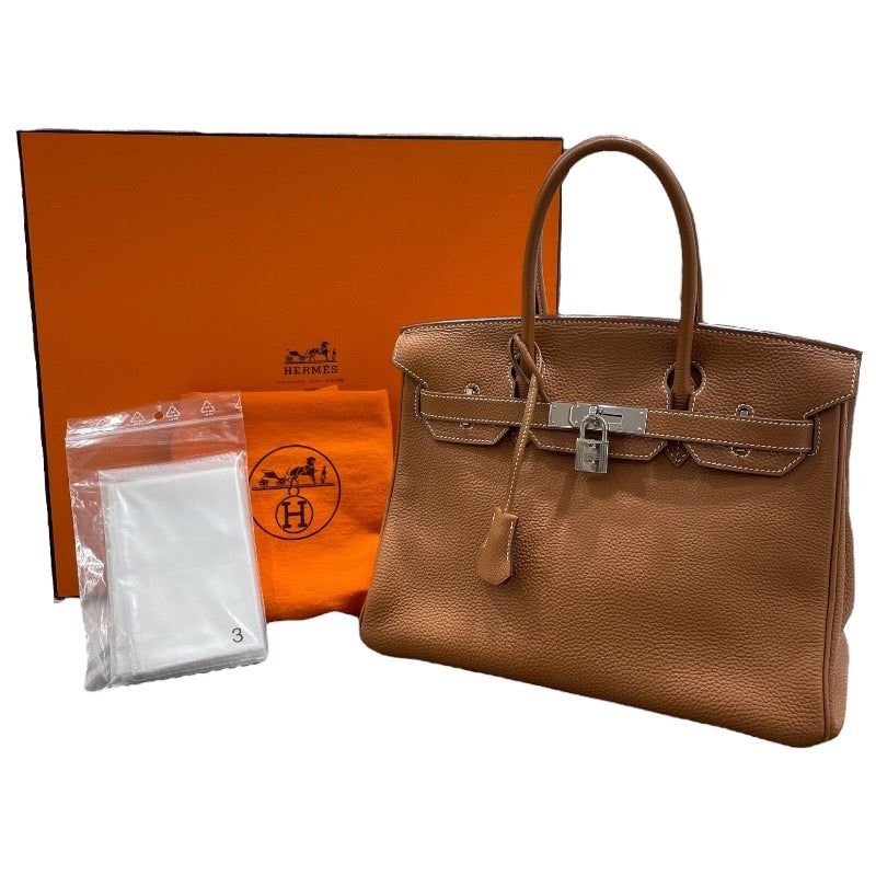 エルメス HERMES バーキン □I刻 ゴールド/シルバー金具 トゴ レディース ハンドバッグ