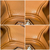 エルメス HERMES バーキン □I刻 ゴールド/シルバー金具 トゴ レディース ハンドバッグ