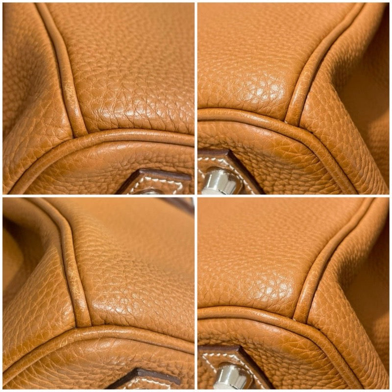 エルメス HERMES バーキン □I刻 ゴールド/シルバー金具 トゴ レディース ハンドバッグ
