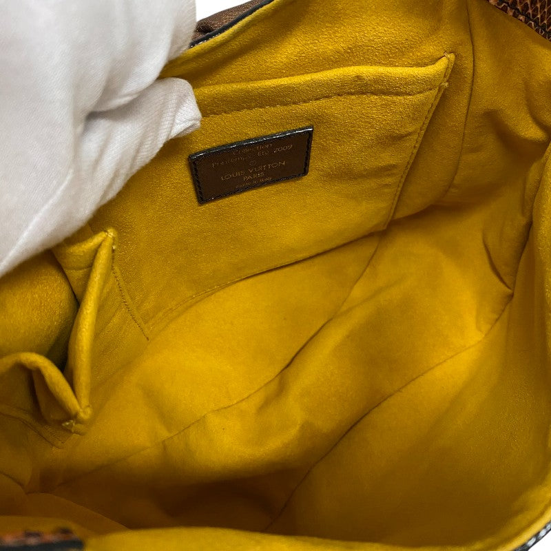 ルイ・ヴィトン LOUIS VUITTON カラハリPM M97000 イエロー レザー/パイソン レディース ハンドバッグ