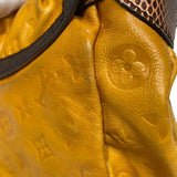 ルイ・ヴィトン LOUIS VUITTON カラハリPM M97000 イエロー レザー/パイソン レディース ハンドバッグ