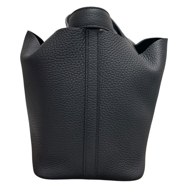 エルメス HERMES ピコタンロックPM W刻 ブラック　ゴールド金具 トリヨン レディース ハンドバッグ