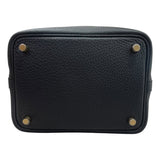 エルメス HERMES ピコタンロックPM W刻 ブラック　ゴールド金具 トリヨン レディース ハンドバッグ