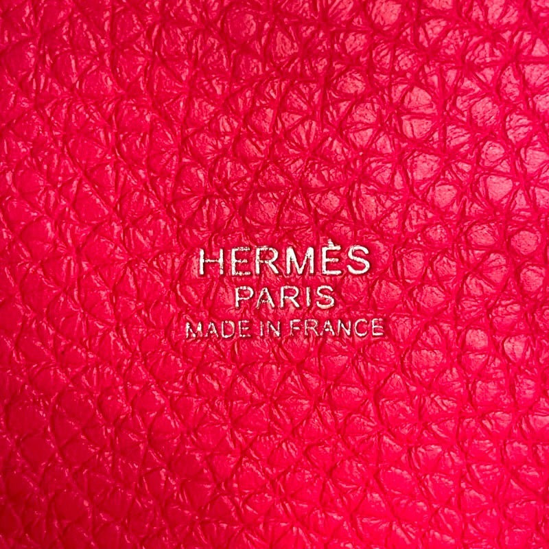 エルメス HERMES ピコタンロックPM　モノクローム U刻 ローズメキシコ　ピンク金具 トリヨンクレマンス ユニセックス ハンドバッグ