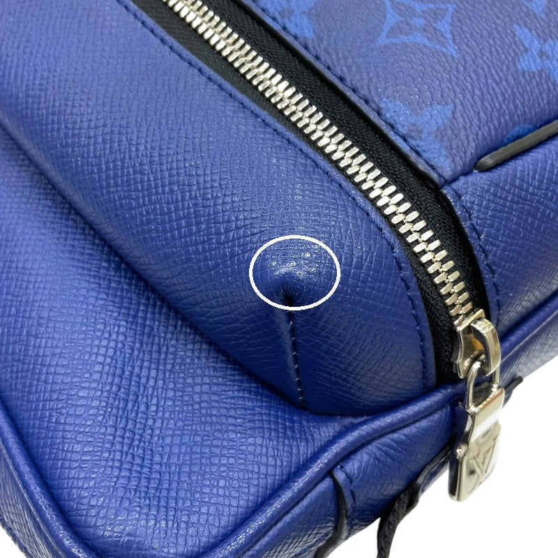 ルイ・ヴィトン LOUIS VUITTON アウトドア メッセンジャーPM タイガラマ M30242 ブルー モノグラム・キャンバス/タイガレザー メンズ ショルダーバッグ