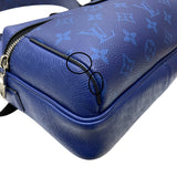 ルイ・ヴィトン LOUIS VUITTON アウトドア メッセンジャーPM タイガラマ M30242 ブルー モノグラム・キャンバス/タイガレザー メンズ ショルダーバッグ