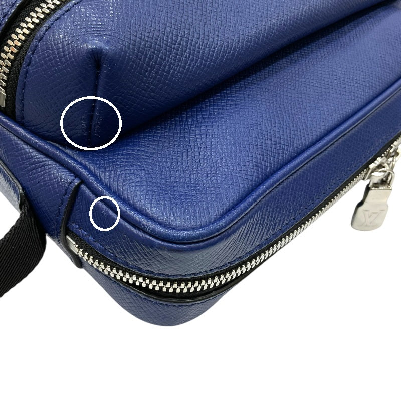 ルイ・ヴィトン LOUIS VUITTON アウトドア メッセンジャーPM タイガラマ M30242 ブルー モノグラム・キャンバス/タイガレザー メンズ ショルダーバッグ