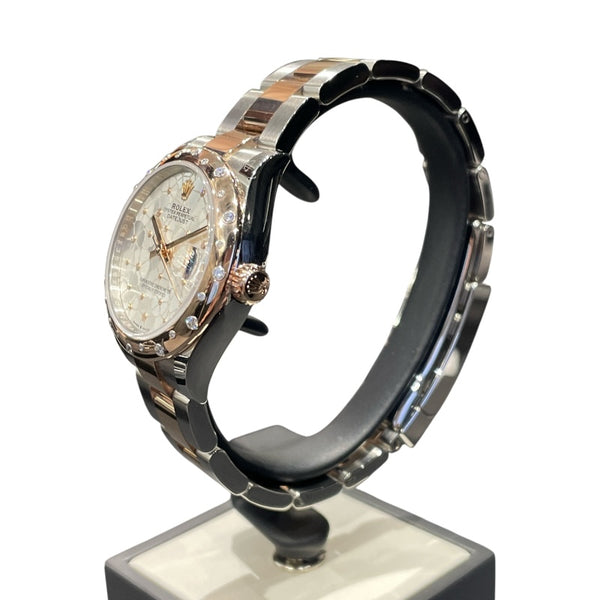 ロレックス ROLEX デイトジャスト31 フローラルモチーフ 278341RBR K18ピンクゴールド/ステンレススティール 自動巻き レディース 腕時計