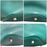 エルメス HERMES ピコタンロックMM T刻 マラカイト×SV金具 トリヨン レディース ハンドバッグ