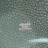 エルメス HERMES ピコタンロックMM T刻 マラカイト×SV金具 トリヨン レディース ハンドバッグ