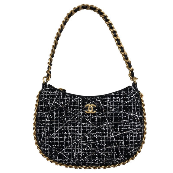 シャネル CHANEL スモールホーボーバッグ AS4378  ツイード レディース ショルダーバッグ