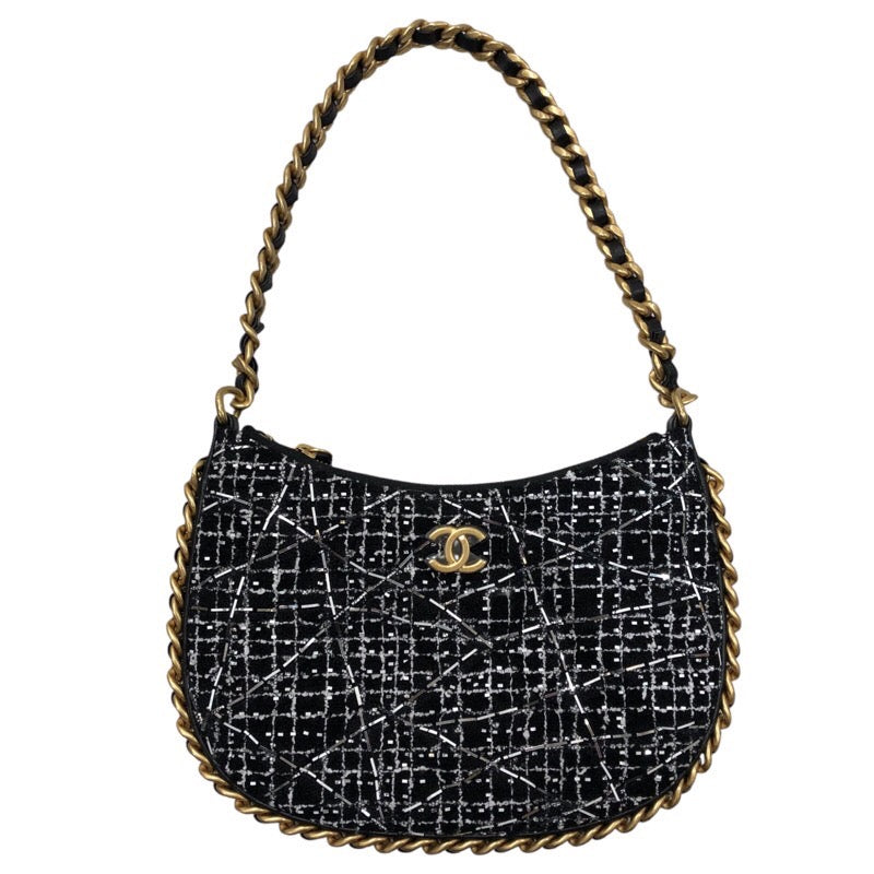 シャネル CHANEL スモールホーボーバッグ AS4378  ツイード レディース ショルダーバッグ