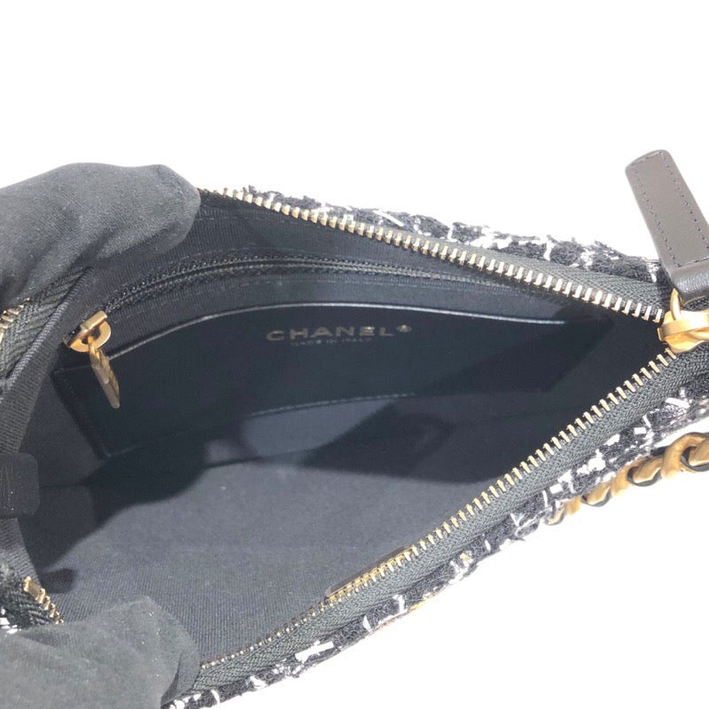 シャネル CHANEL スモールホーボーバッグ AS4378 ツイード レディース