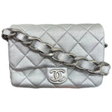 シャネル CHANEL マトラッセチェーンショルダ AS4599 シルバー　シルバー金具 メタリックラム ユニセックス ショルダーバッグ