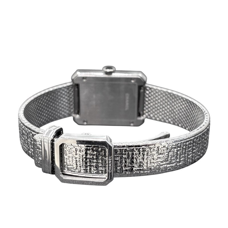 ★SALE【6wdb0143】シャネル ボーイフレンドツイード H4877 黒文字盤【中古】腕時計 レディース CHANEL - ☆最終価格☆SALE【6wdb0143】シャネル ボーイフレンド