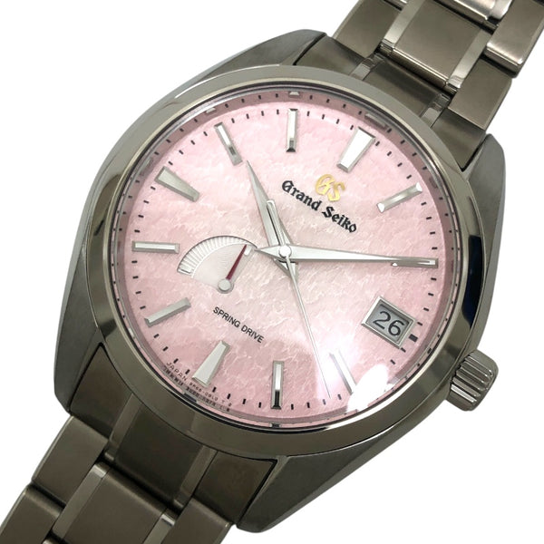 セイコー SEIKO ヘリテージコレクション スプリングドライブ SBGA497 ピンク チタン メンズ 腕時計