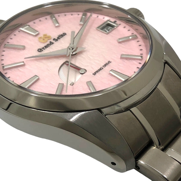 セイコー SEIKO ヘリテージコレクション スプリングドライブ SBGA497 ピンク チタン メンズ 腕時計