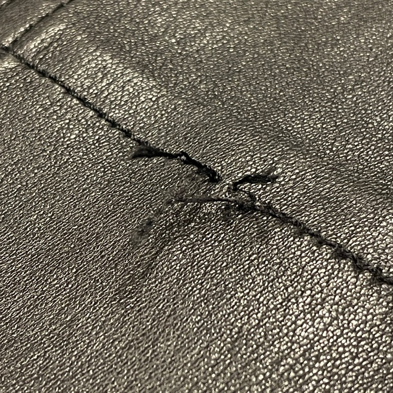 ルイ・ヴィトン LOUIS VUITTON レザースキニーパンツ FFLP01 ブラック ラムスキン レディース パンツ