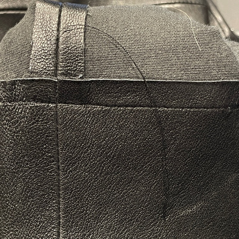 ルイ・ヴィトン LOUIS VUITTON レザースキニーパンツ FFLP01 ブラック ラムスキン レディース パンツ