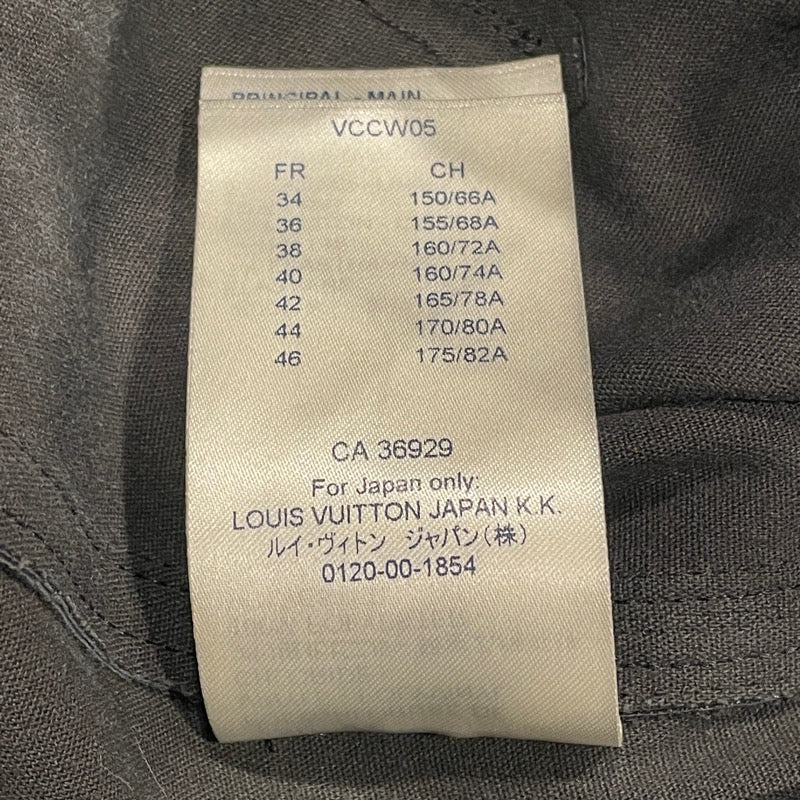 ルイ・ヴィトン LOUIS VUITTON レザースキニーパンツ FFLP01 ブラック ラムスキン レディース パンツ