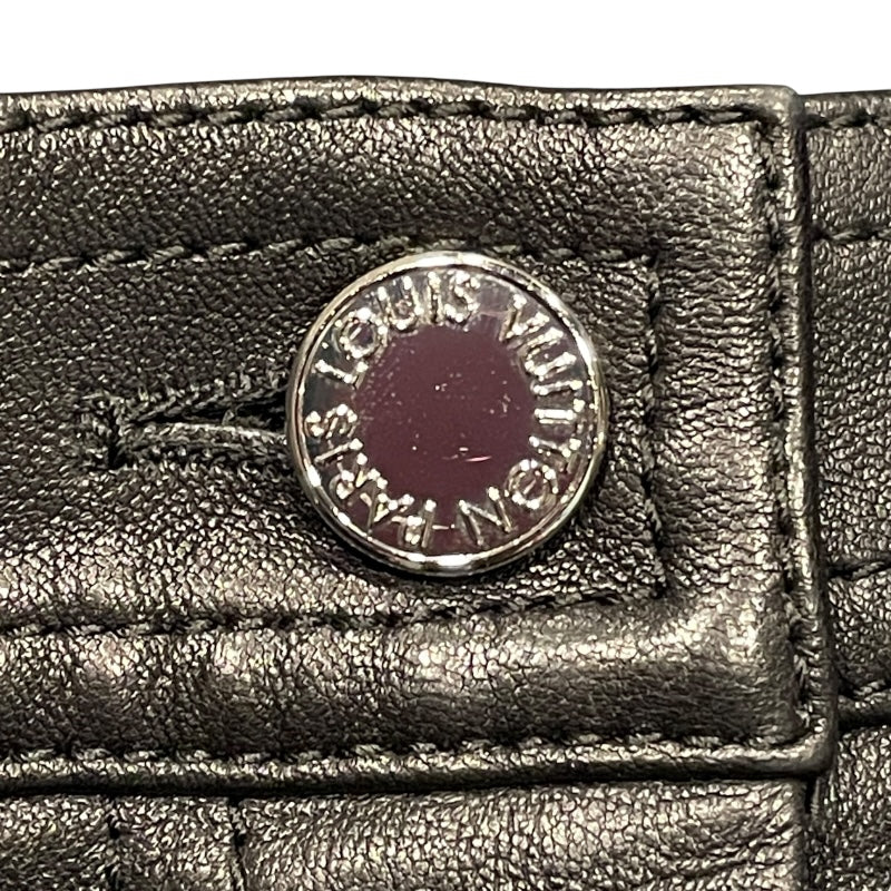 ルイ・ヴィトン LOUIS VUITTON レザースキニーパンツ FFLP01 ブラック ラムスキン レディース パンツ