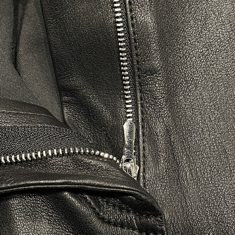 ルイ・ヴィトン LOUIS VUITTON レザースキニーパンツ FFLP01 ブラック ラムスキン レディース パンツ