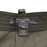 ルイ・ヴィトン LOUIS VUITTON レザースキニーパンツ FFLP01 ブラック ラムスキン レディース パンツ