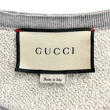 グッチ GUCCI ダメージスウェットシャツ XS 475373 グレー コットン メンズ スウェット
