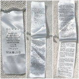 グッチ GUCCI ダメージスウェットシャツ XS 475373 グレー コットン メンズ スウェット